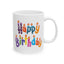 Birthday Mug - Happy Birthday Letter Candles