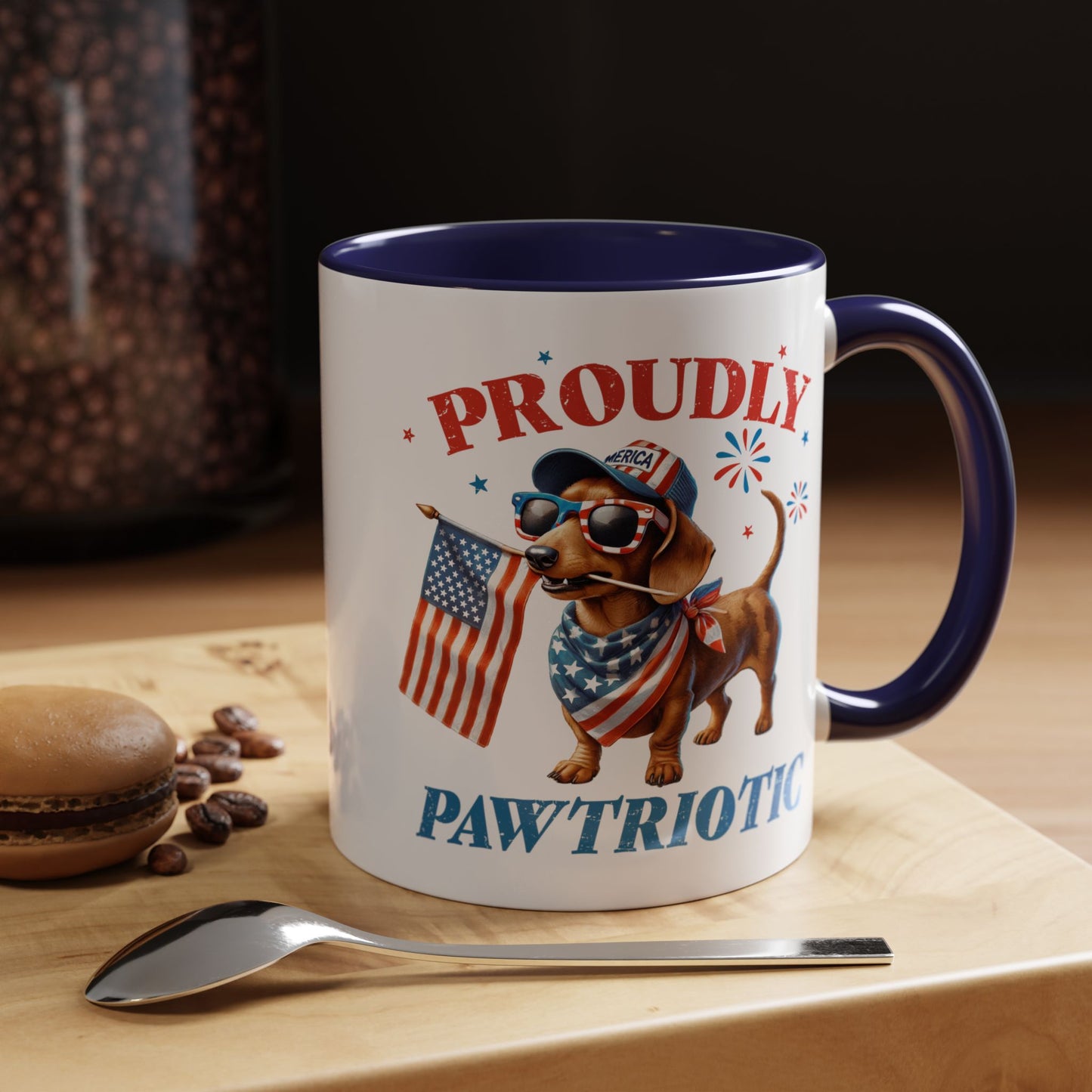 4th of July Mug - Proudly Pawtriotic Dog