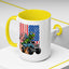 4th of July Mug - T Rex Riding Monster Truck