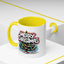 Christmas Mug - Merry Christmas White & Red Text Tree Lights