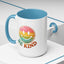 Motivation Mug - Retro Smiley Face Be Kind