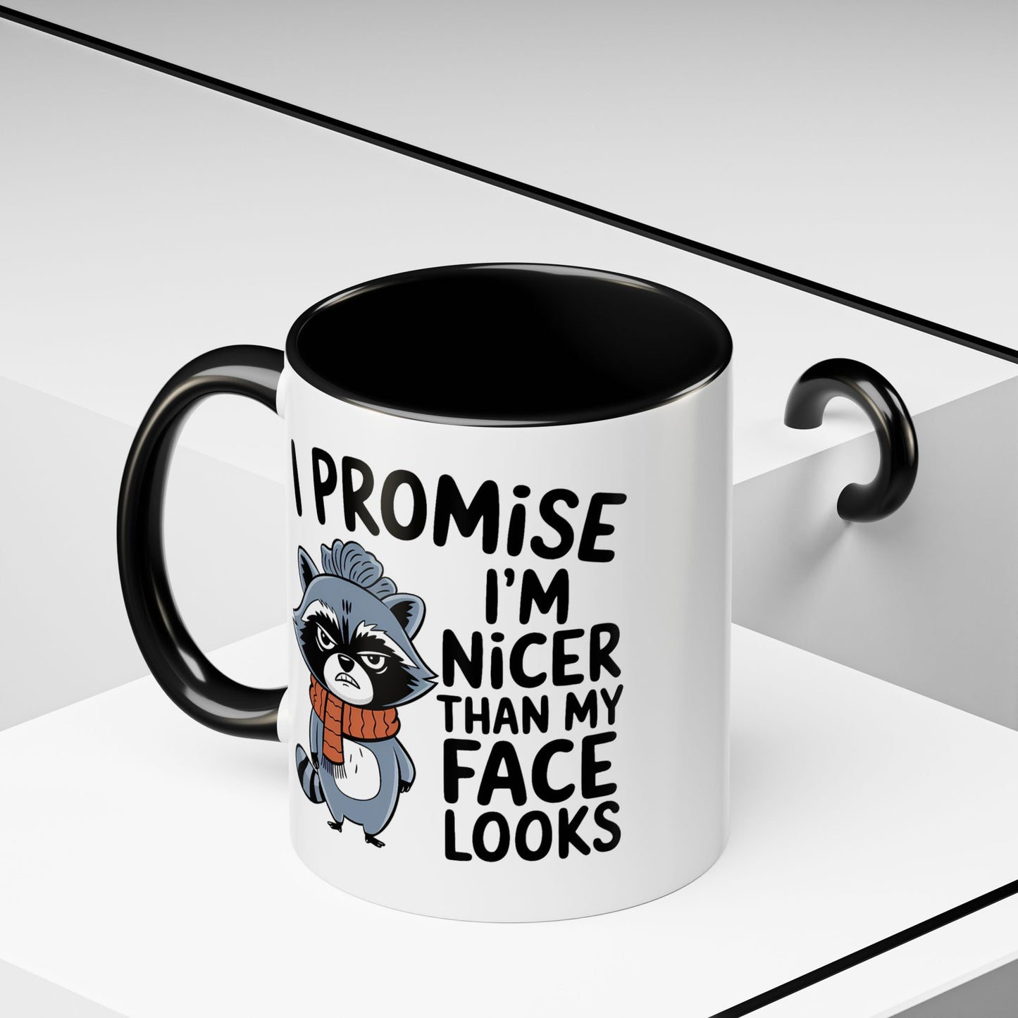 Humor Mug - I Promise I'm Nicer Than My Face Looks
