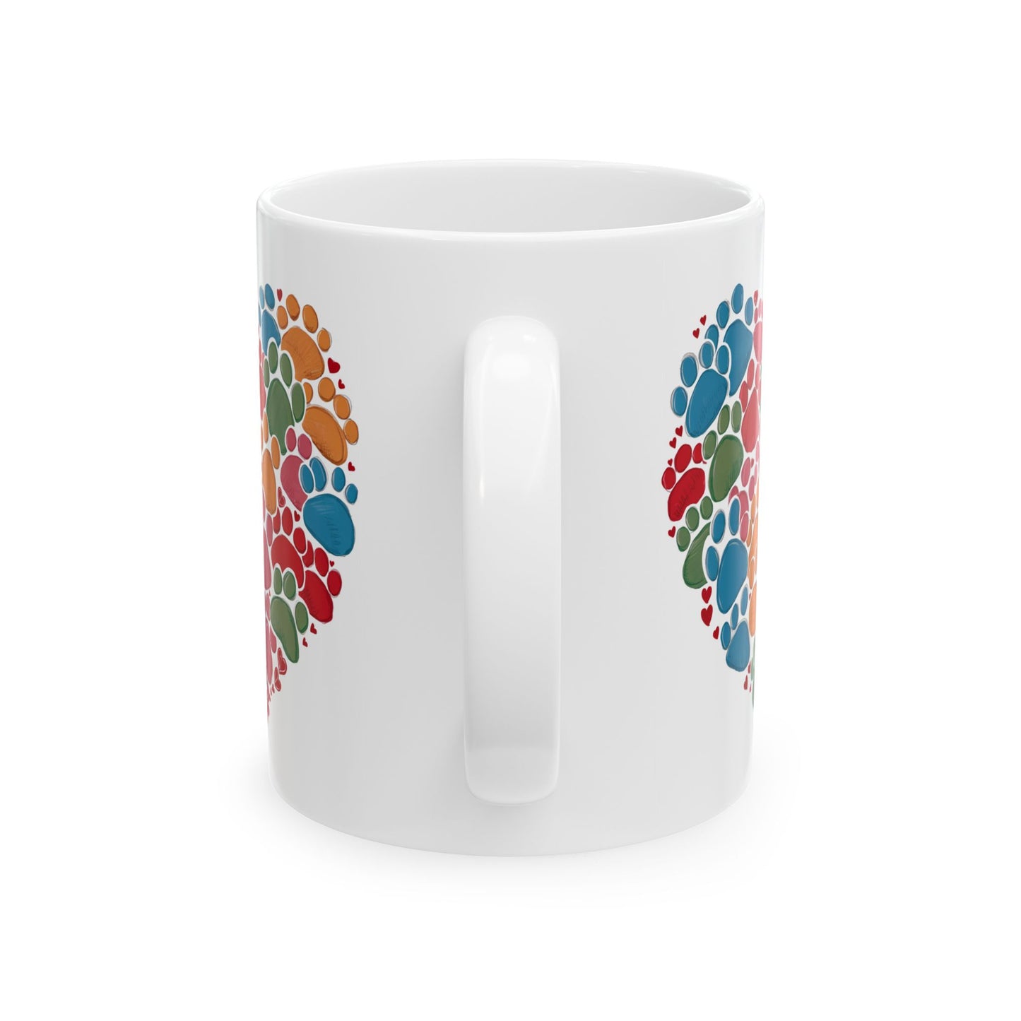 Animal Mug - Dog Paws Heart