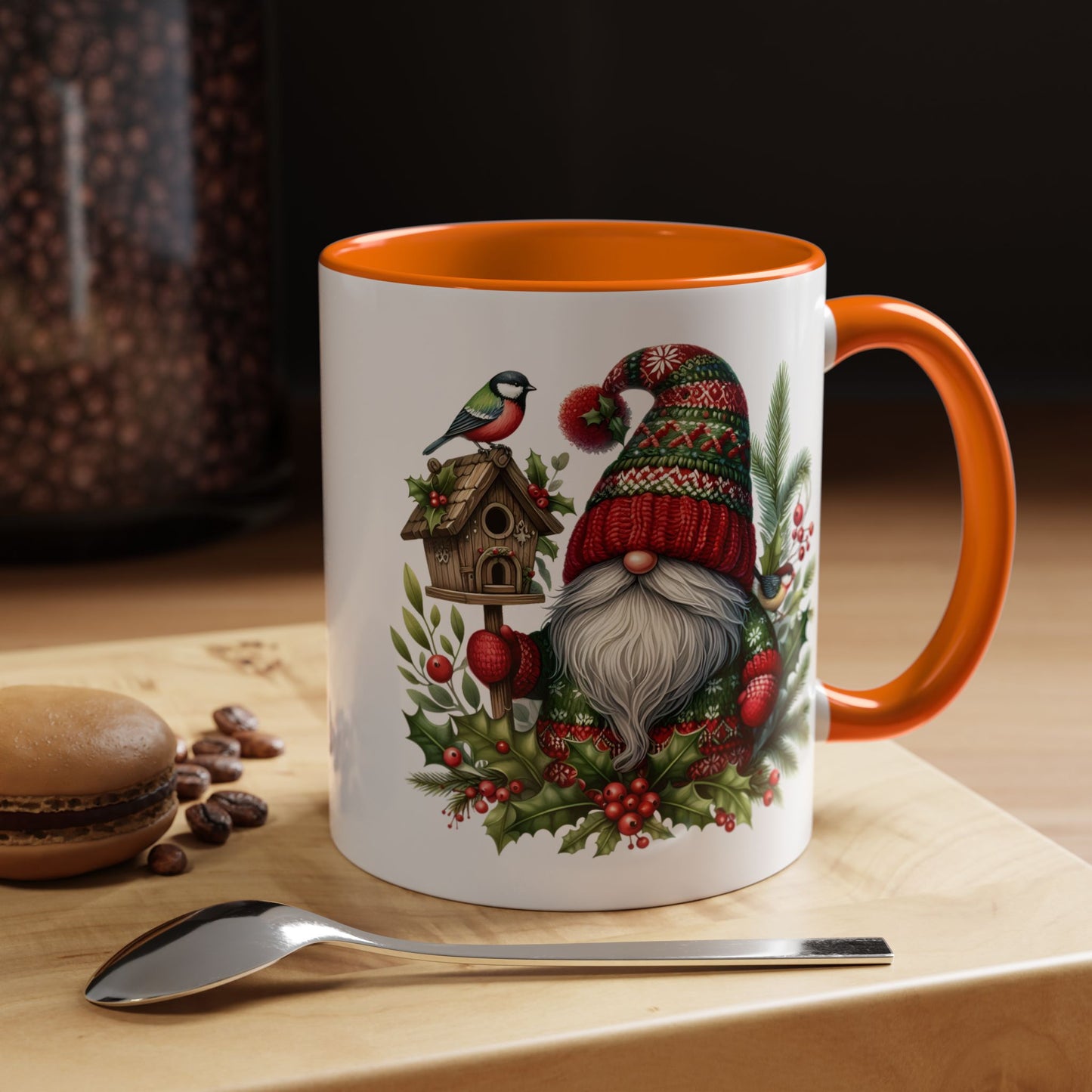 Christmas Mug - Red and Green Gnome