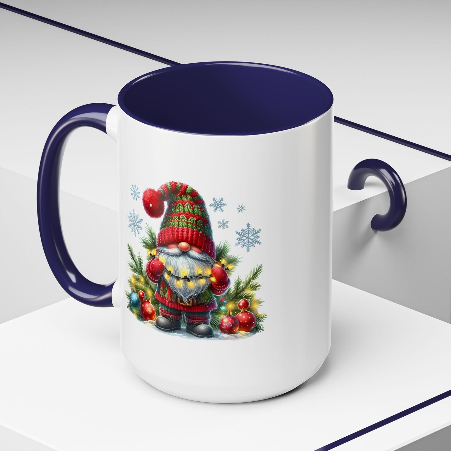 Christmas Mug - Gnome with Christmas Lights