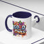Wellness Mug - Good Vibes Only Graffiti Flowers
