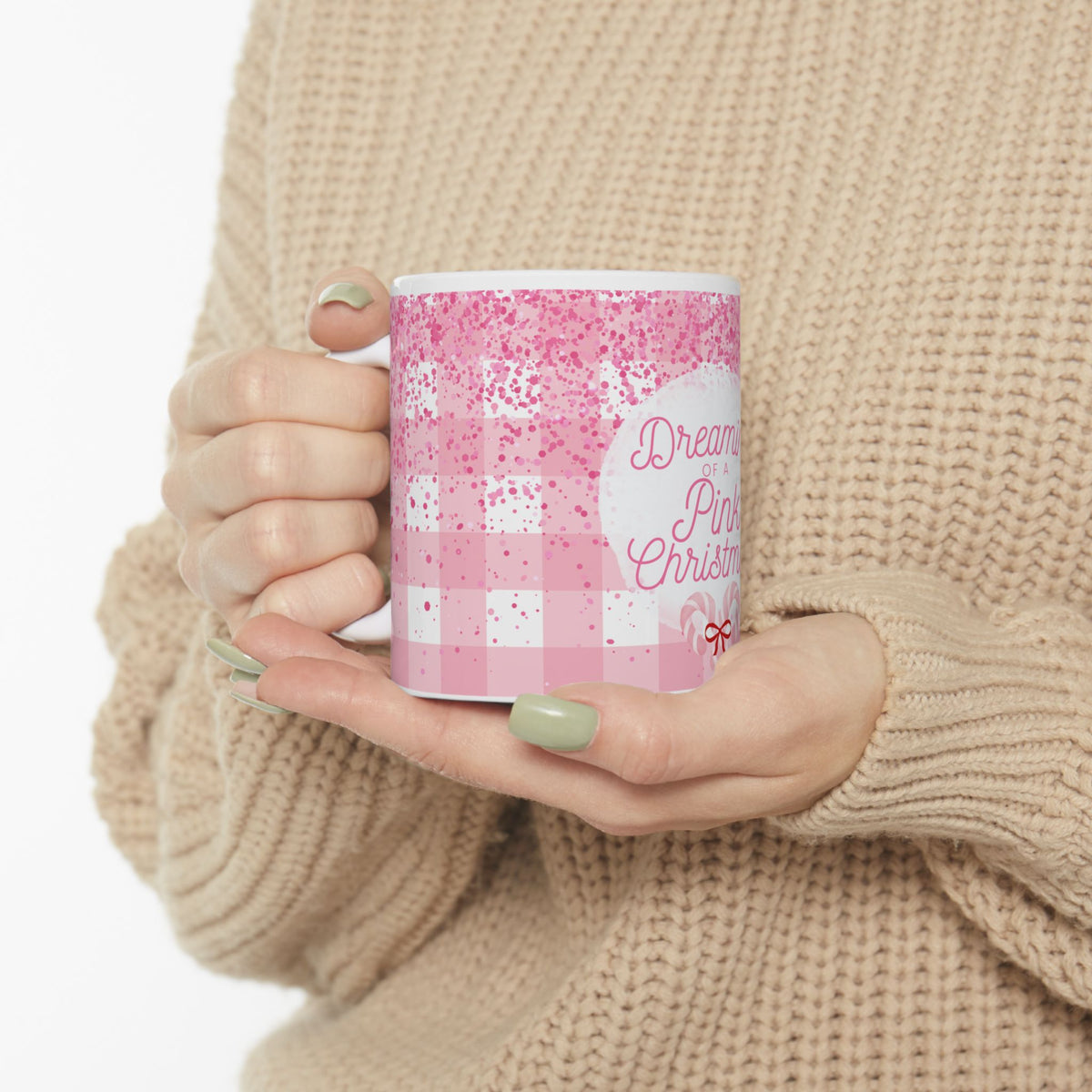 Chirstmas Mug - Dreaming of a Pink Christmas