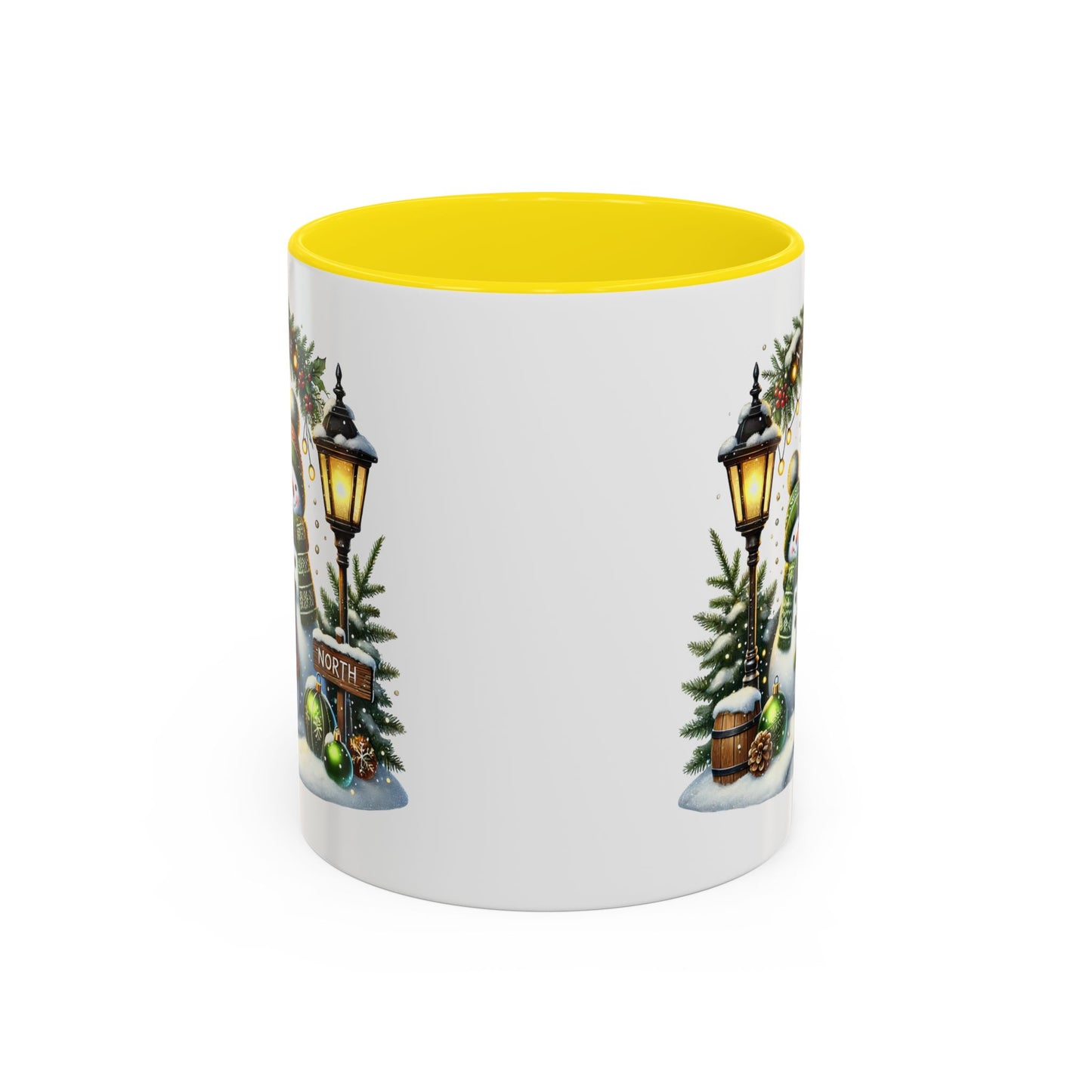 Christmas Mug - Green Snowman Family