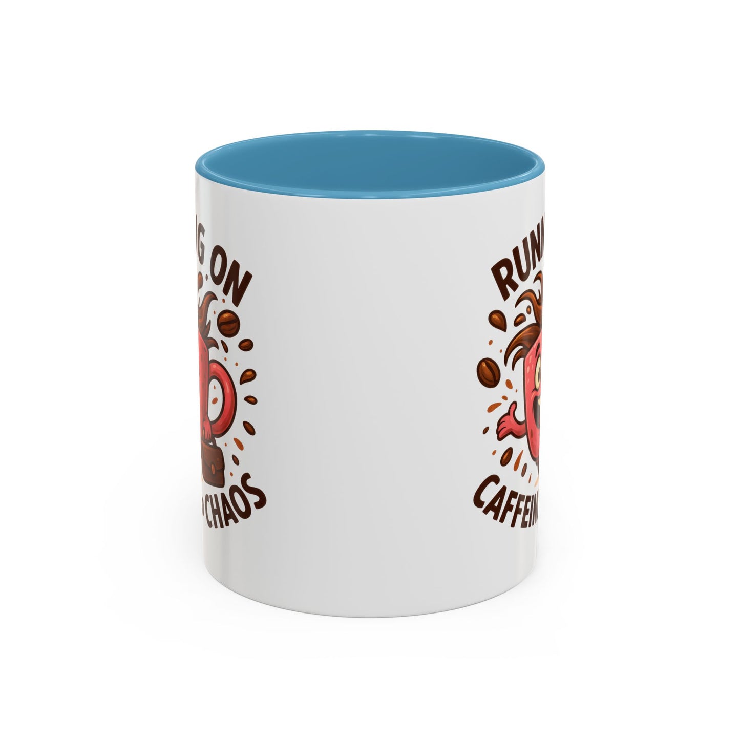 Humor Mug - Running On Caffeine and Chaos