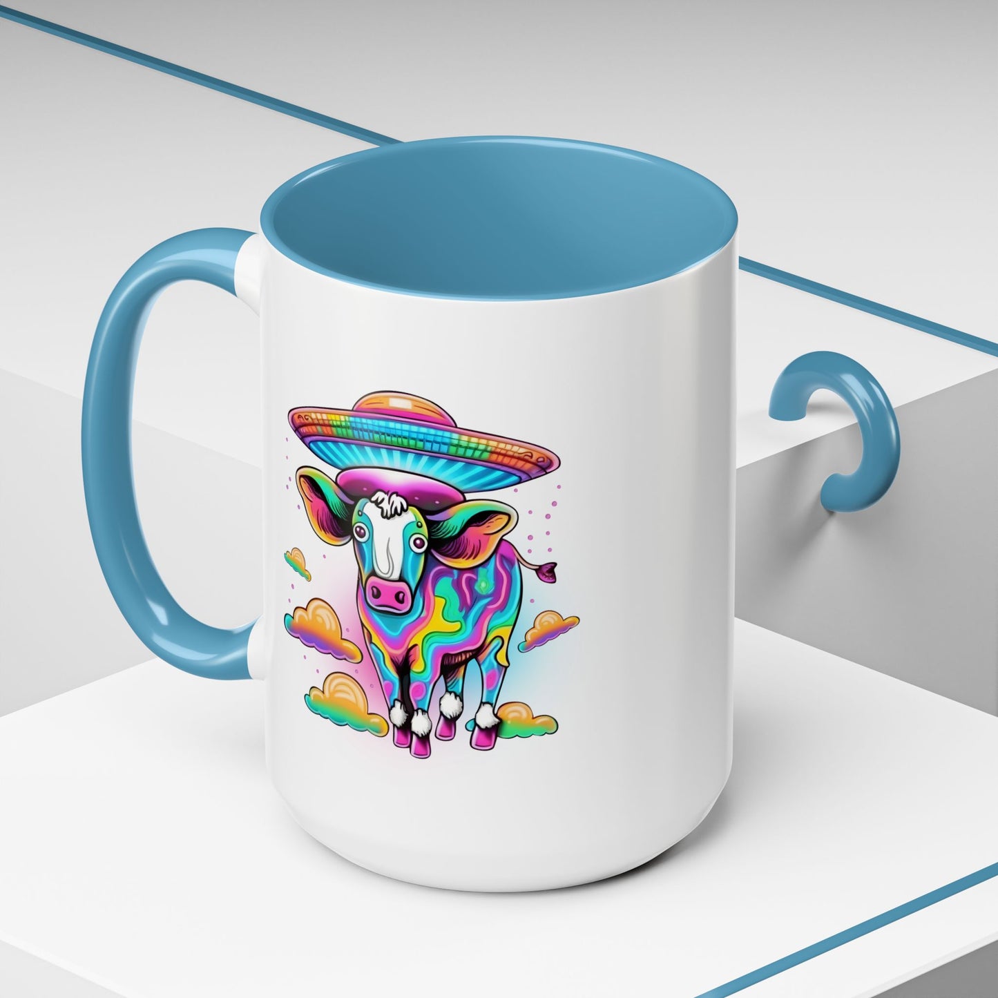 Alien Mug - Multicoloured Cow