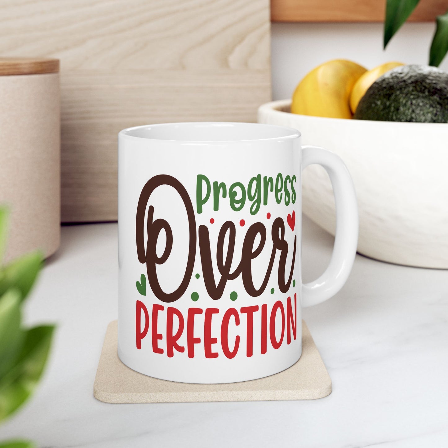 Motivation Mug - Progress Over Perfection