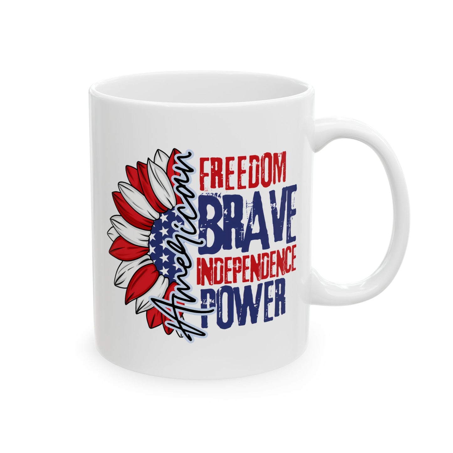 4th of July Mug - American Sunflower