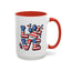 4th of July Mug - Animal Love USA Flag