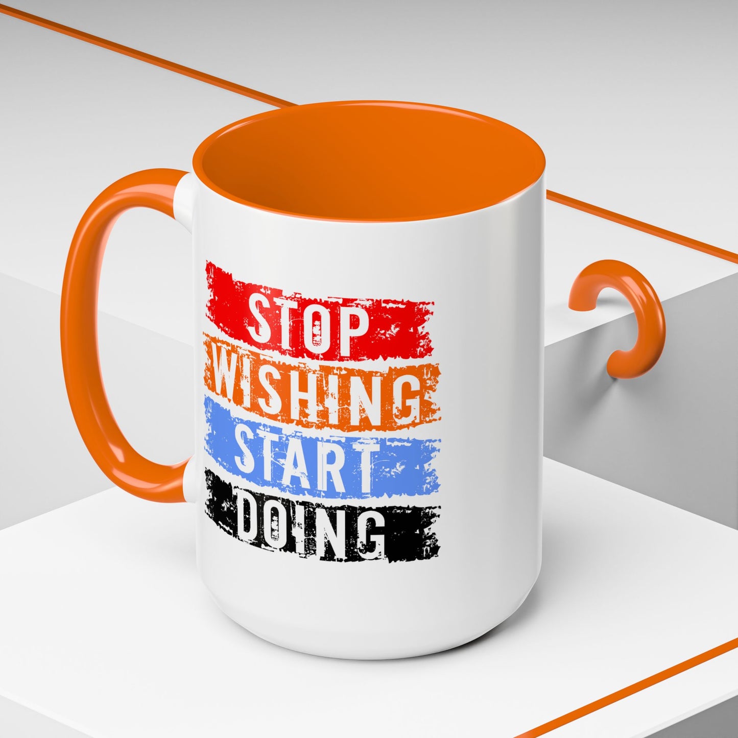 Motivation Mug - Stop Wishing Start Doing