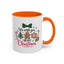 Christmas Mug - We Wish You a Merry Christmas Black & Red Text Cookies & Candy