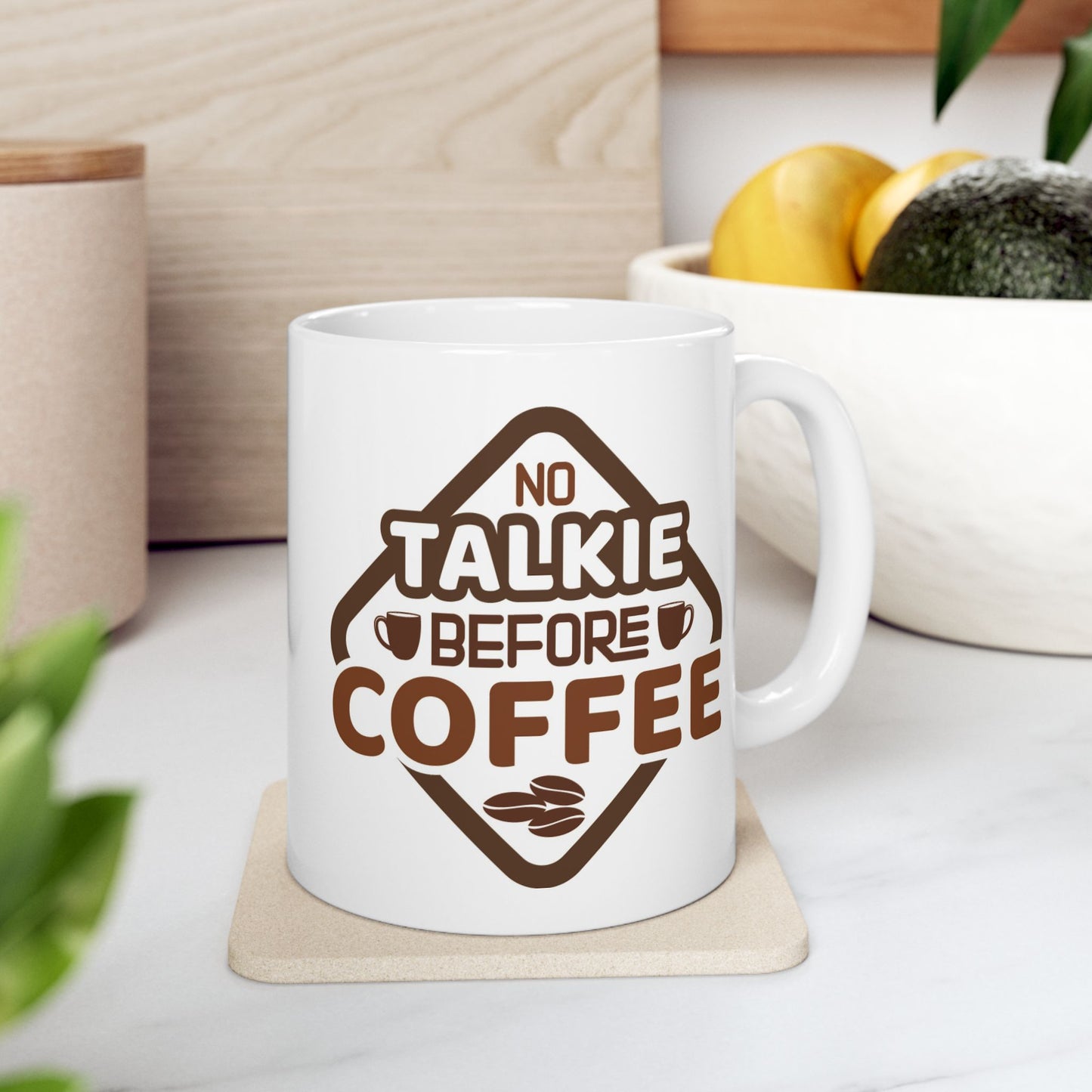 Humor Mug - No Talkie Before Coffee