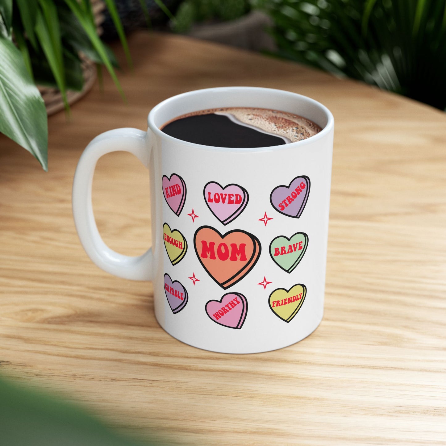 Mother's Day Mug - Mom Hearts