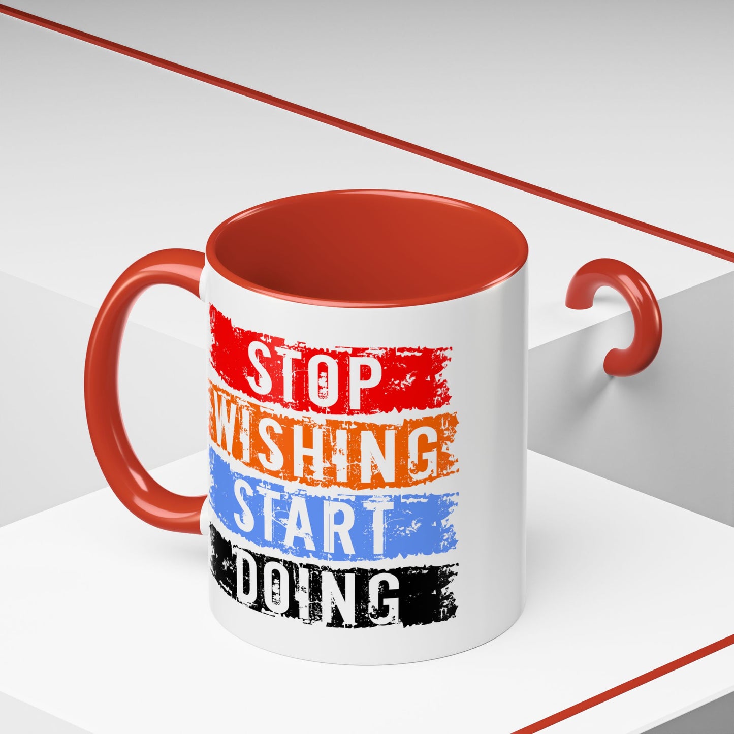 Motivation Mug - Stop Wishing Start Doing