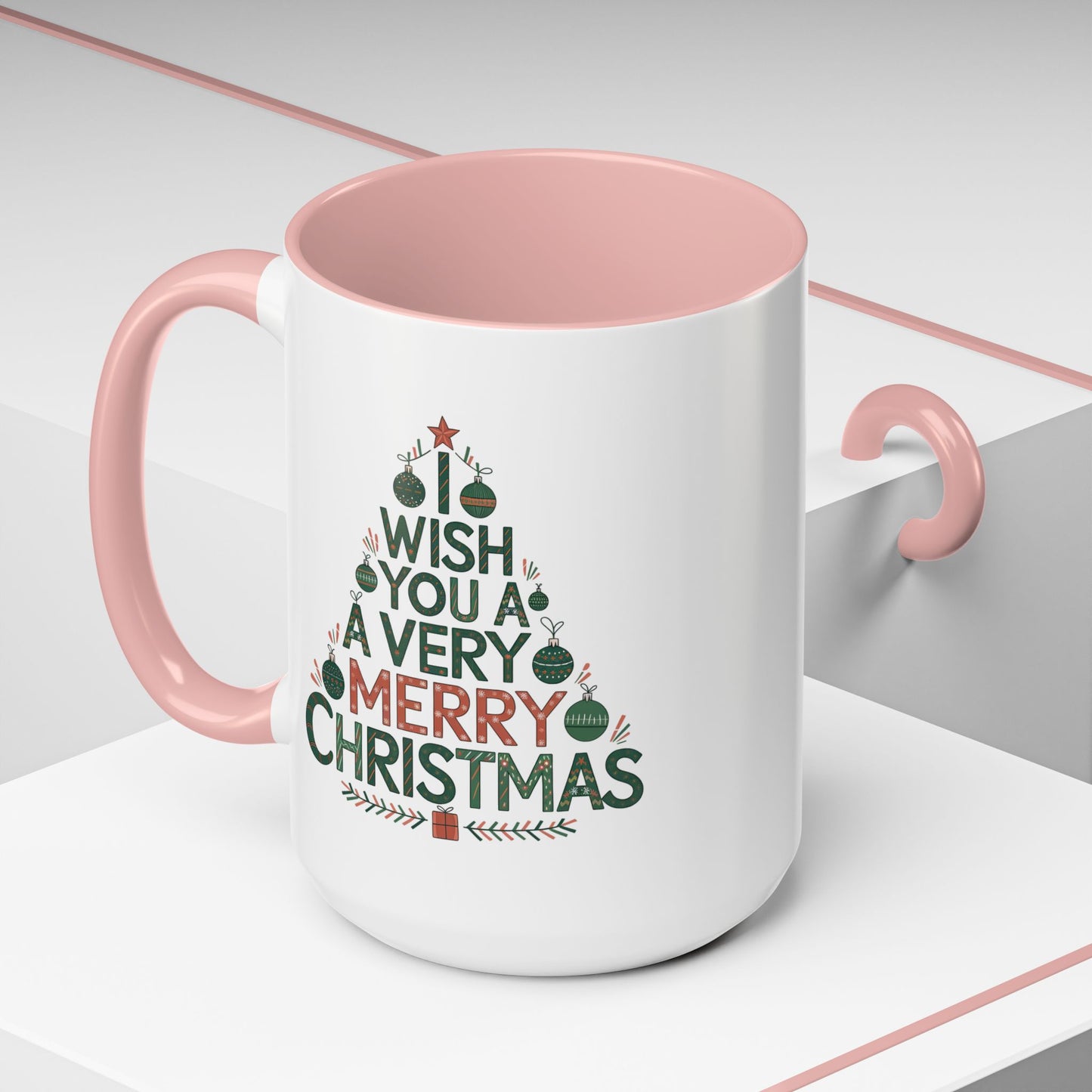 Christmas Mug - I Wish You a Merry Christmas Tree