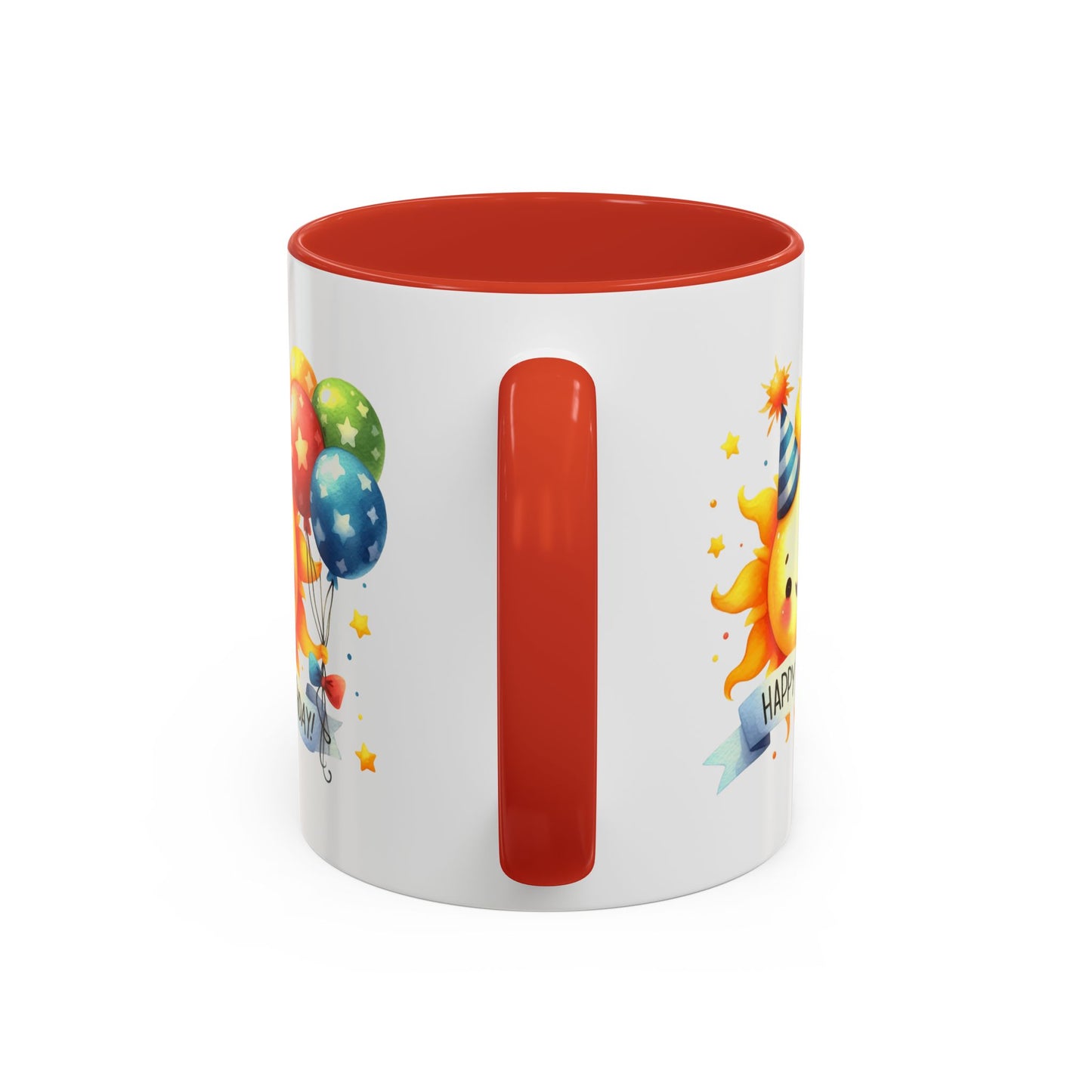Birthday Mug - Happy Birthday Sun & Balloons
