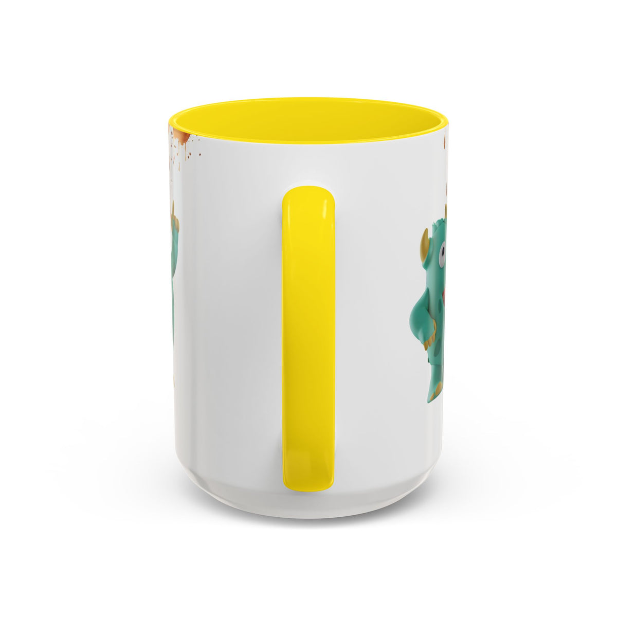 Humor Mug - Monster Drinks Coffee Spill