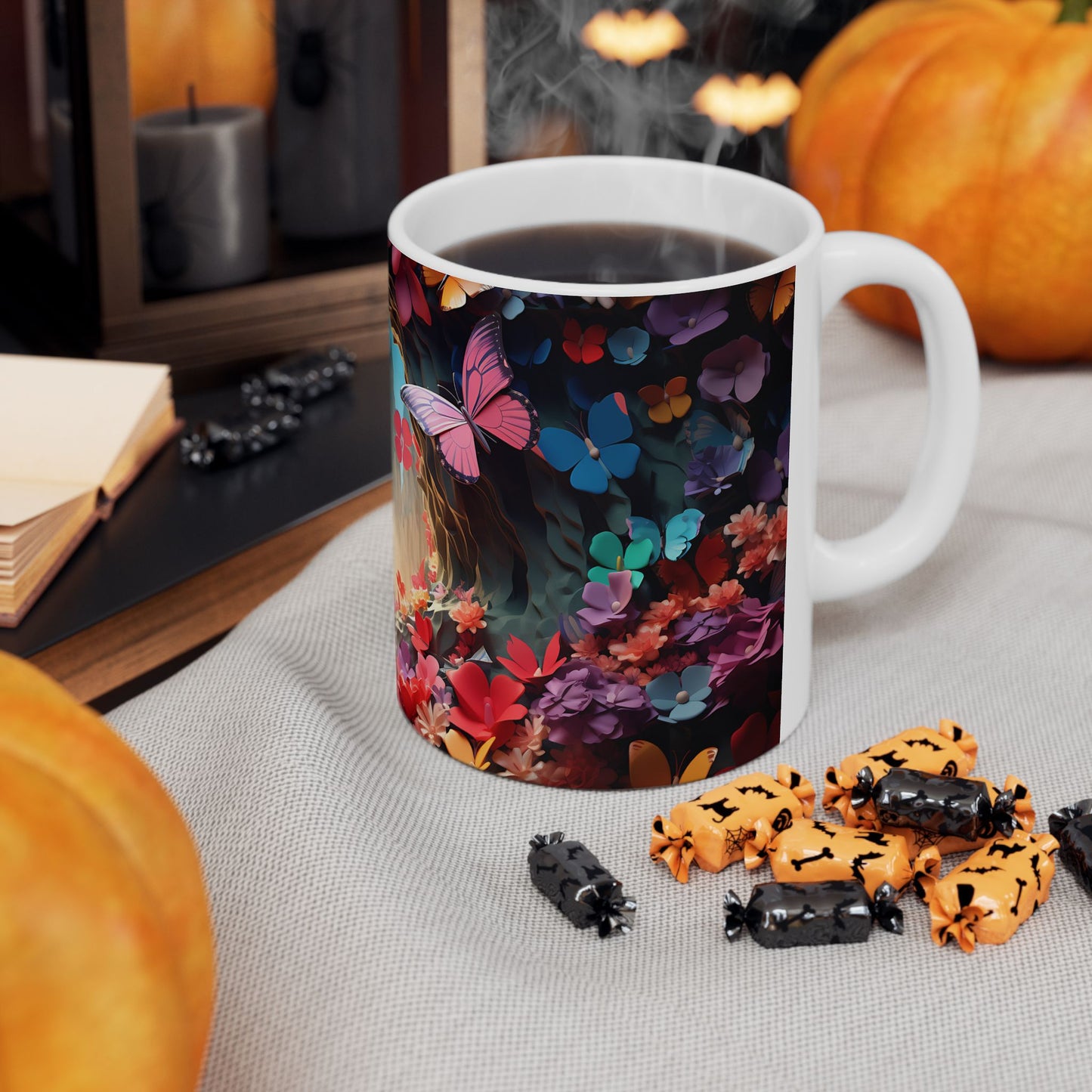 Artistic Mug - Colorful Butterflies 2