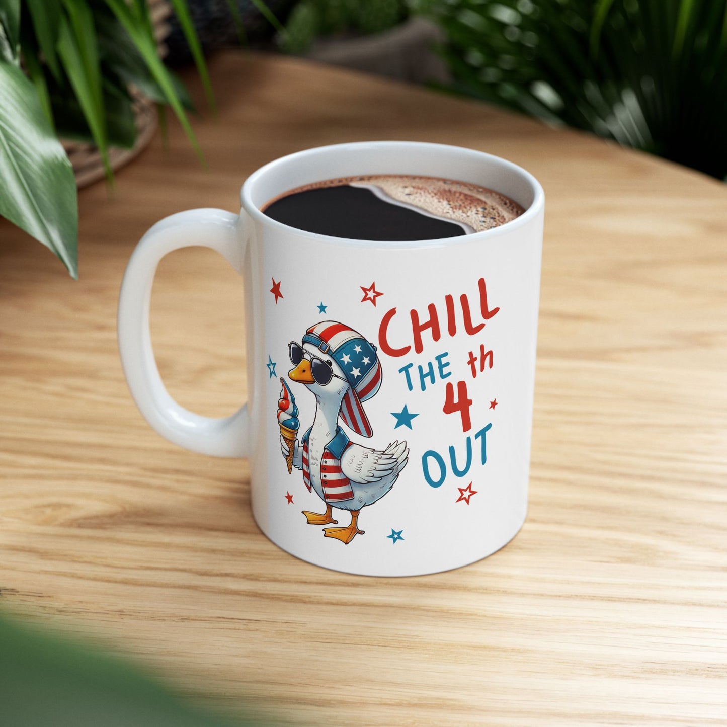 4th of July Mug - Chill the 4th Out Goose
