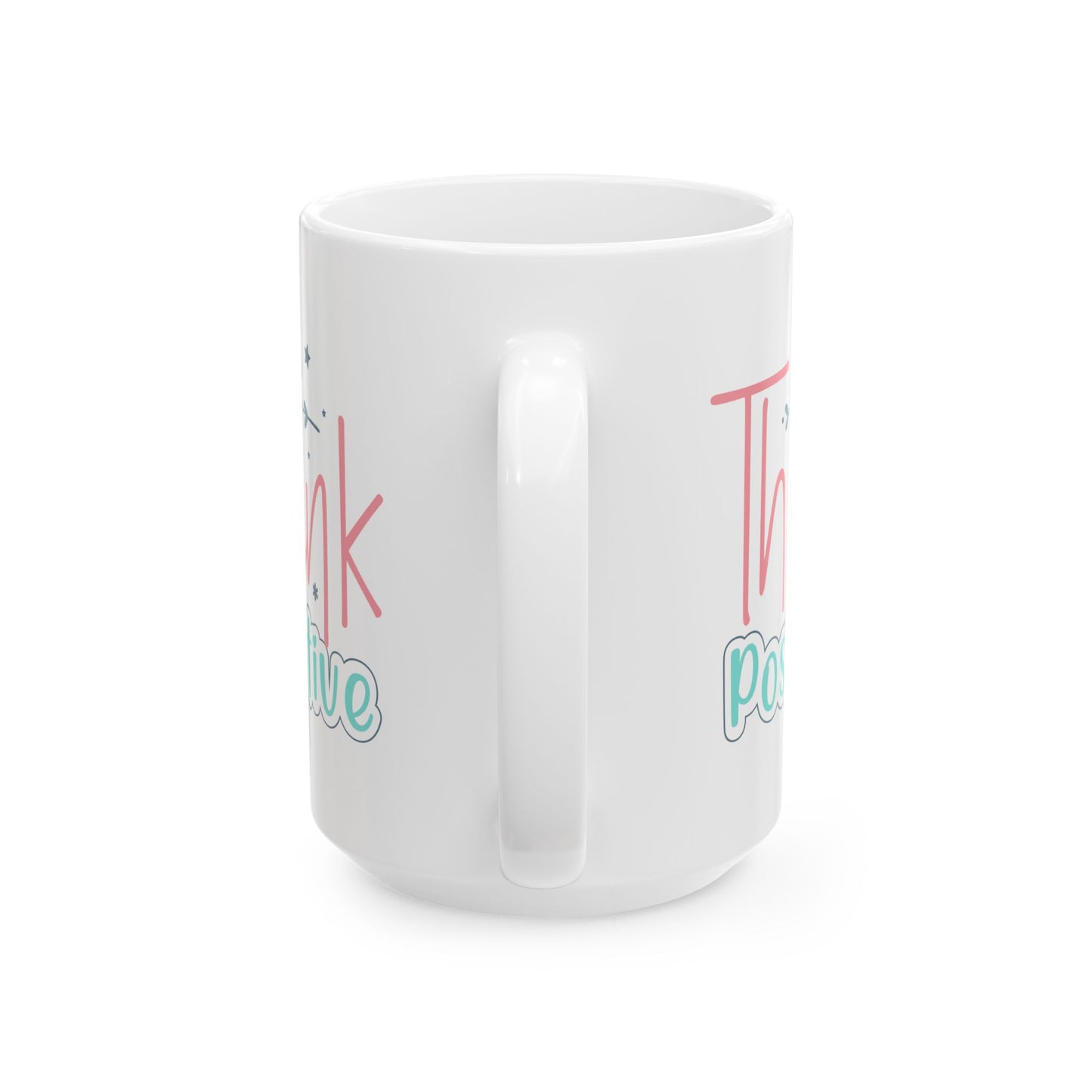 Motivation Mug - Think Positive Colorful