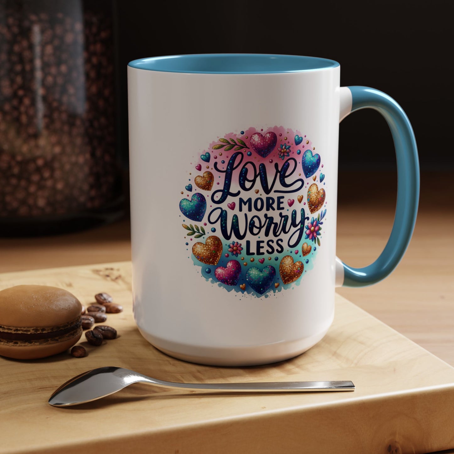 Wellness Mug - Love More Worry Less Circle