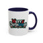 Christmas Mug - Merry Christmas White Red & Blue Text
