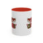Christmas Mug - Merry Christmas Red & Green Text Hats Candy Canes