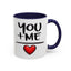 Anniversary Mug - You and Me Red Heart