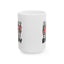 Birthday Mug - Happy Birthday Red White & Black Text