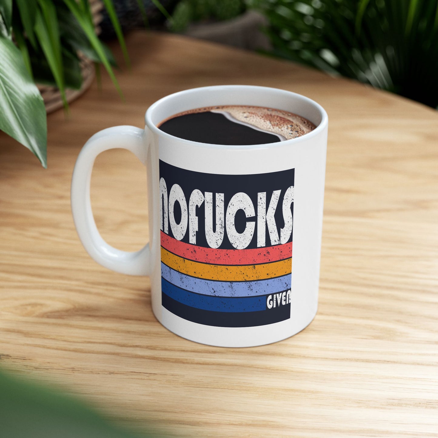 Adult Mug - No Fucks Given Retro