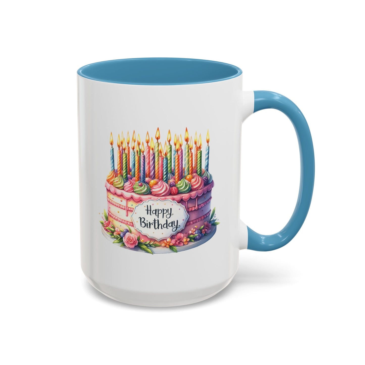 Birthday Mug - Happy Birthday Large Cake With...