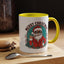 Christmas Mug - Merry Christmas Black & Red Text Cool Santa