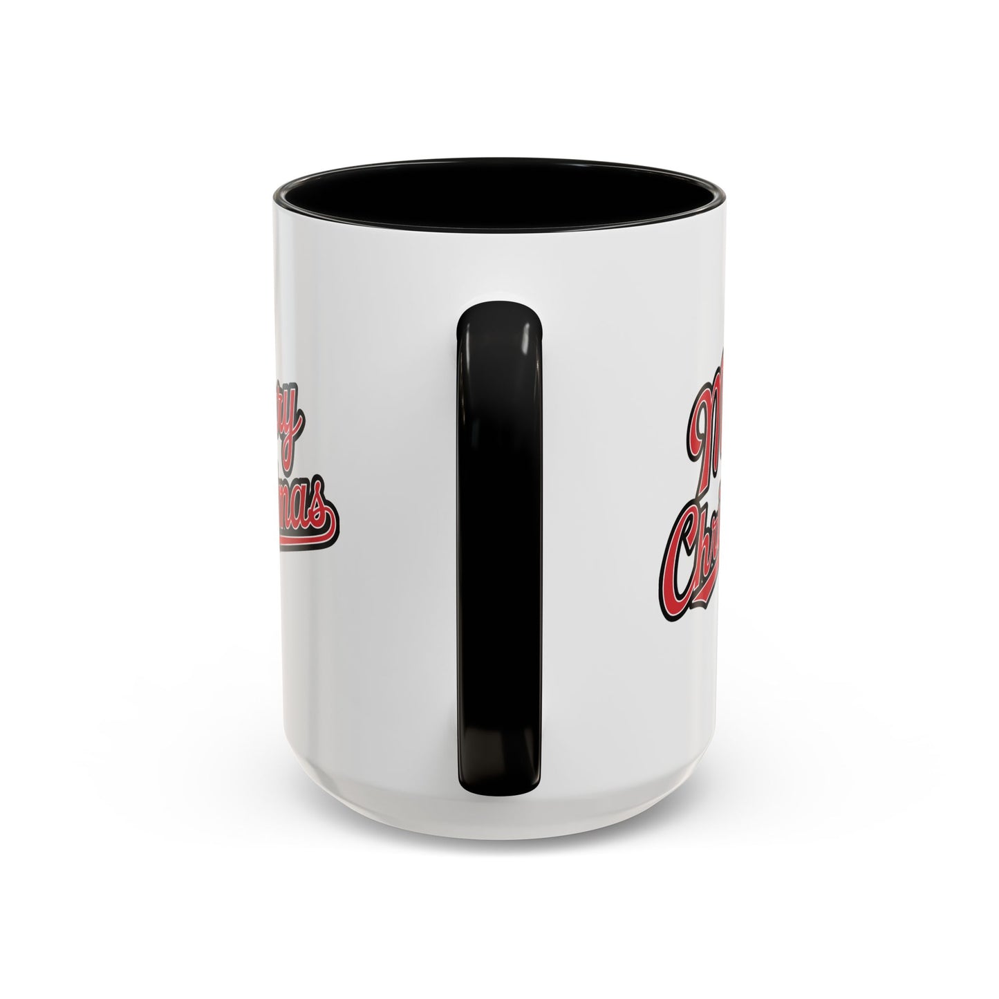 Christmas Mug - Merry Christmas Red & Black Baseball Text