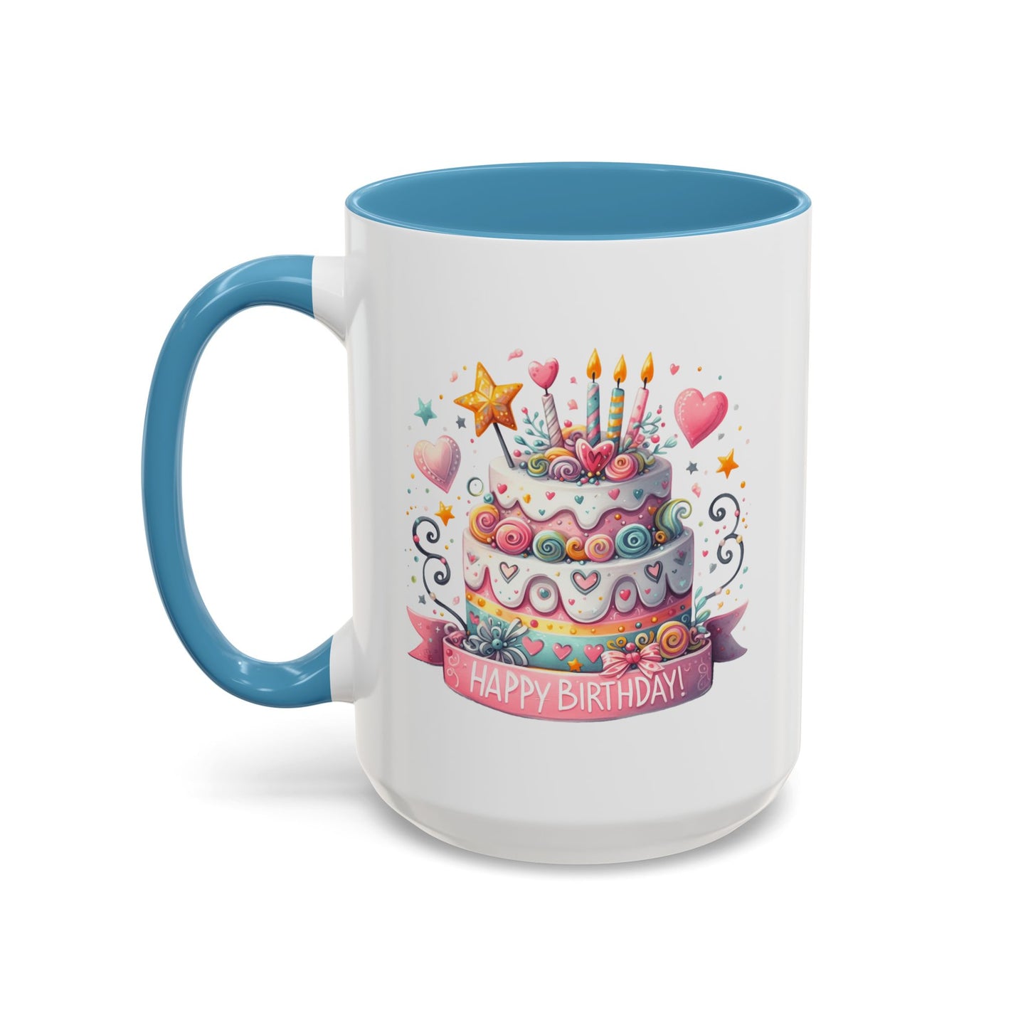 Birthday Mug - Happy Birthday Two Tiered Cake