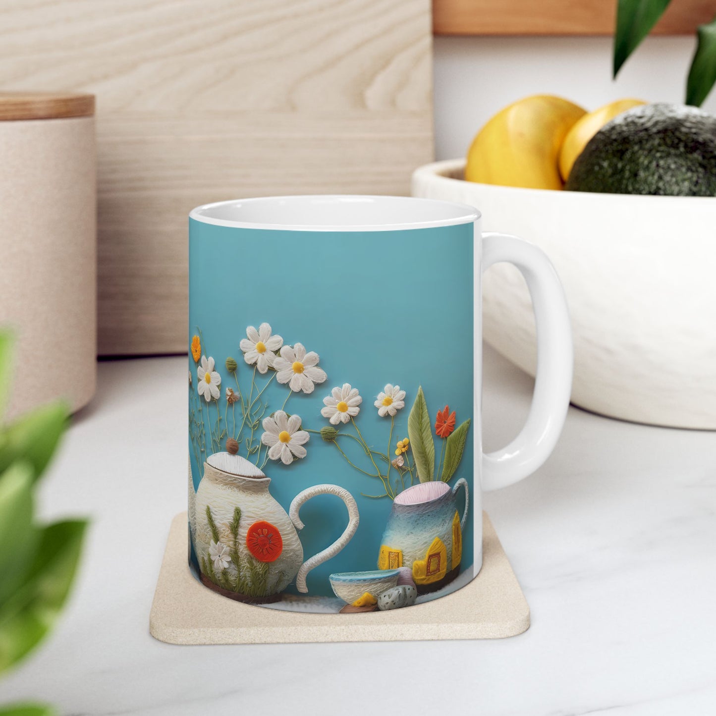 Artistic Mug - Felted Tea Pot