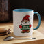 Christmas Mug - Merry Christmas White & Green Text Gnome Snow