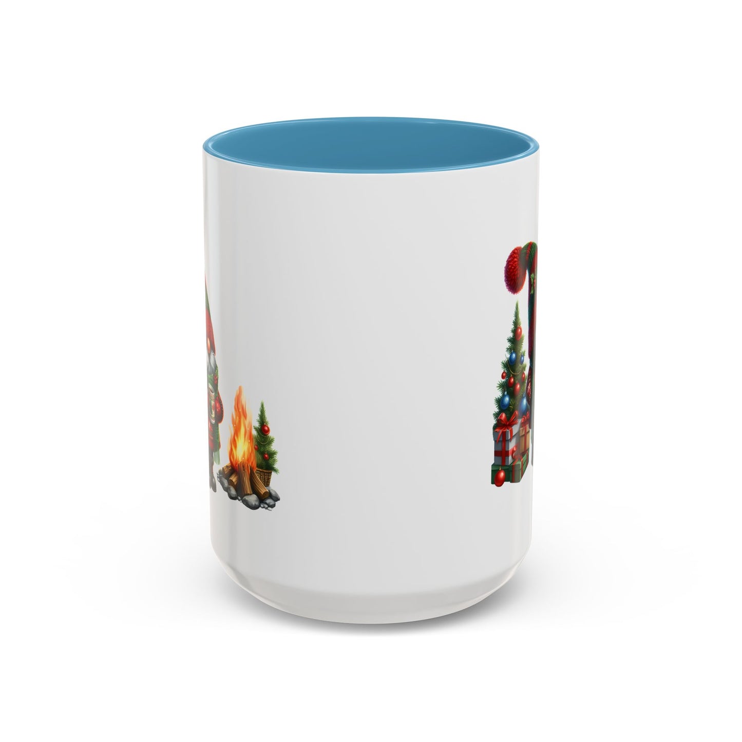 Christmas Mug - Gnome Presents and Fire