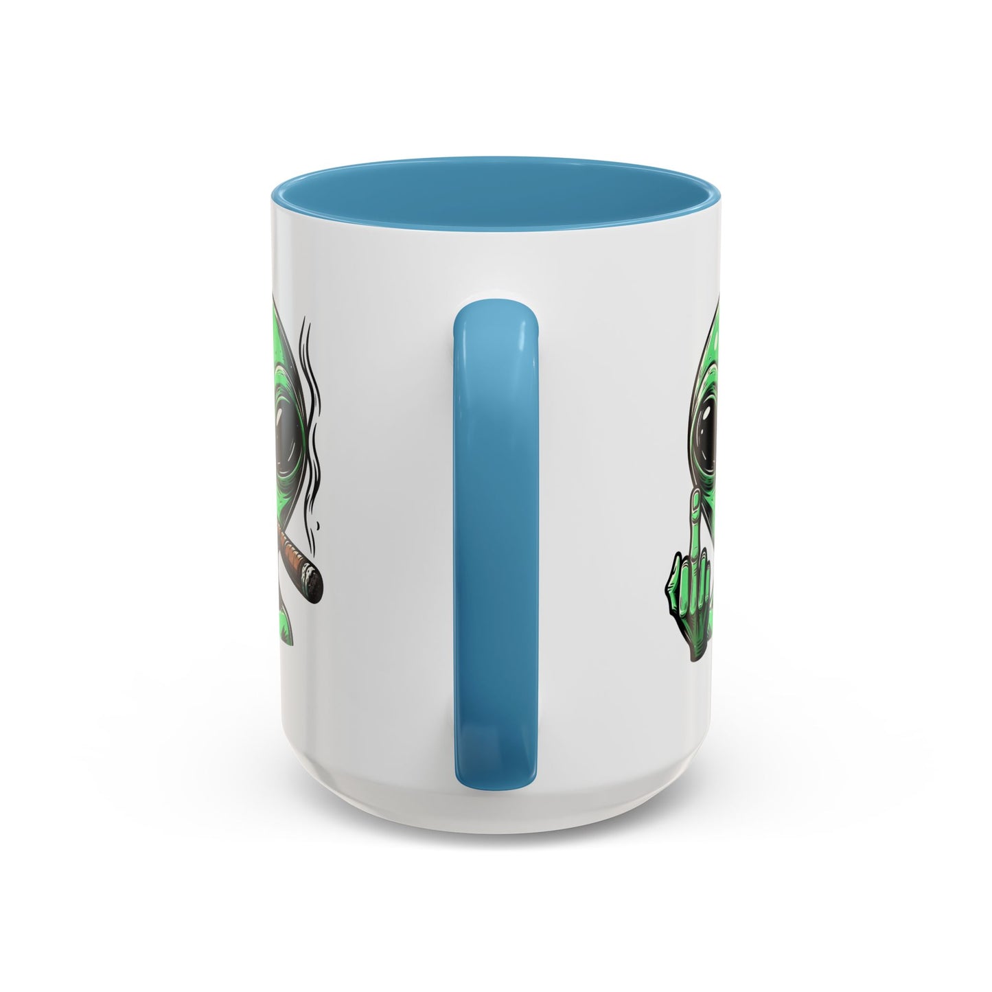 Adult Mug - Green Alien Fuck You Human