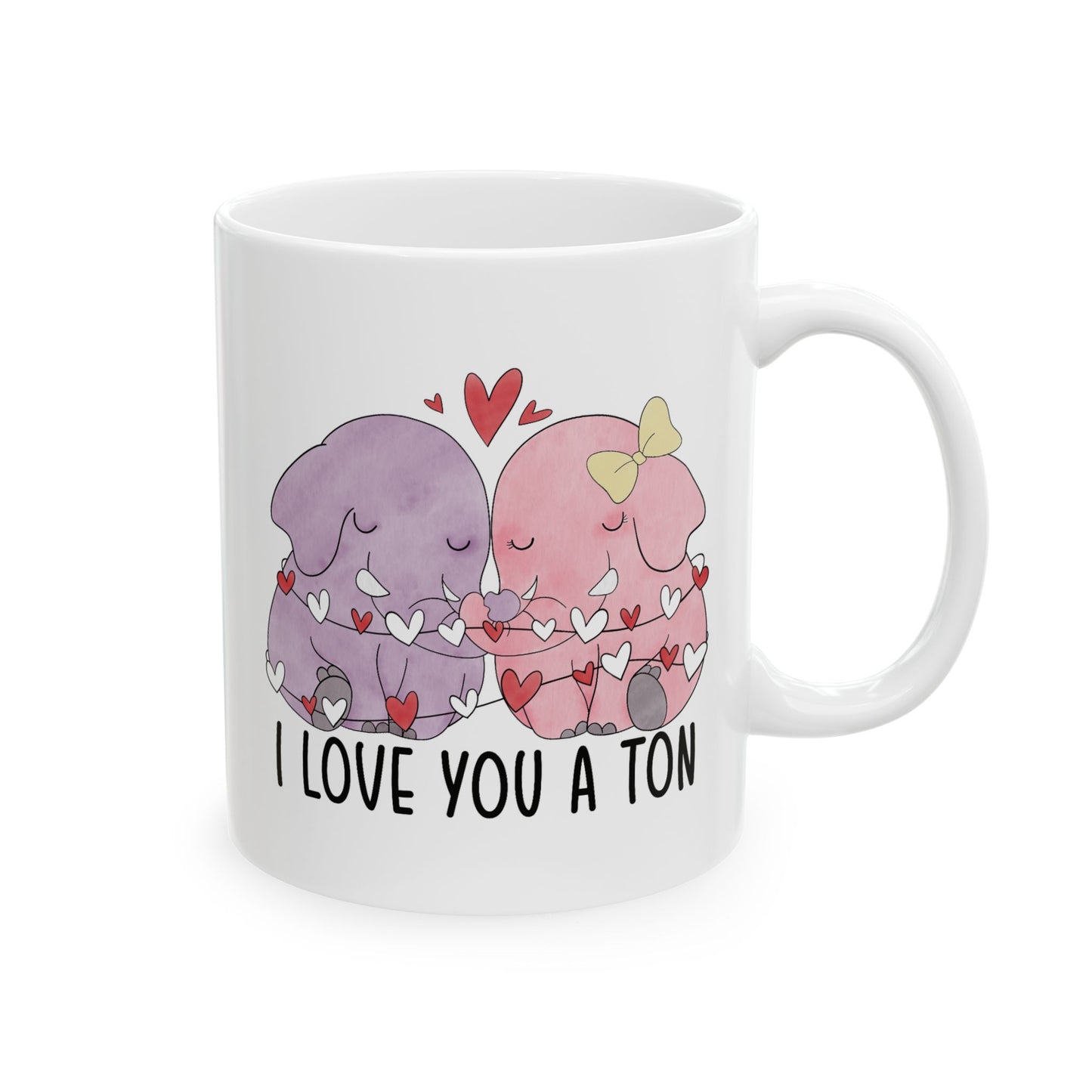 Valentine's Day Mug - I Love You A Ton