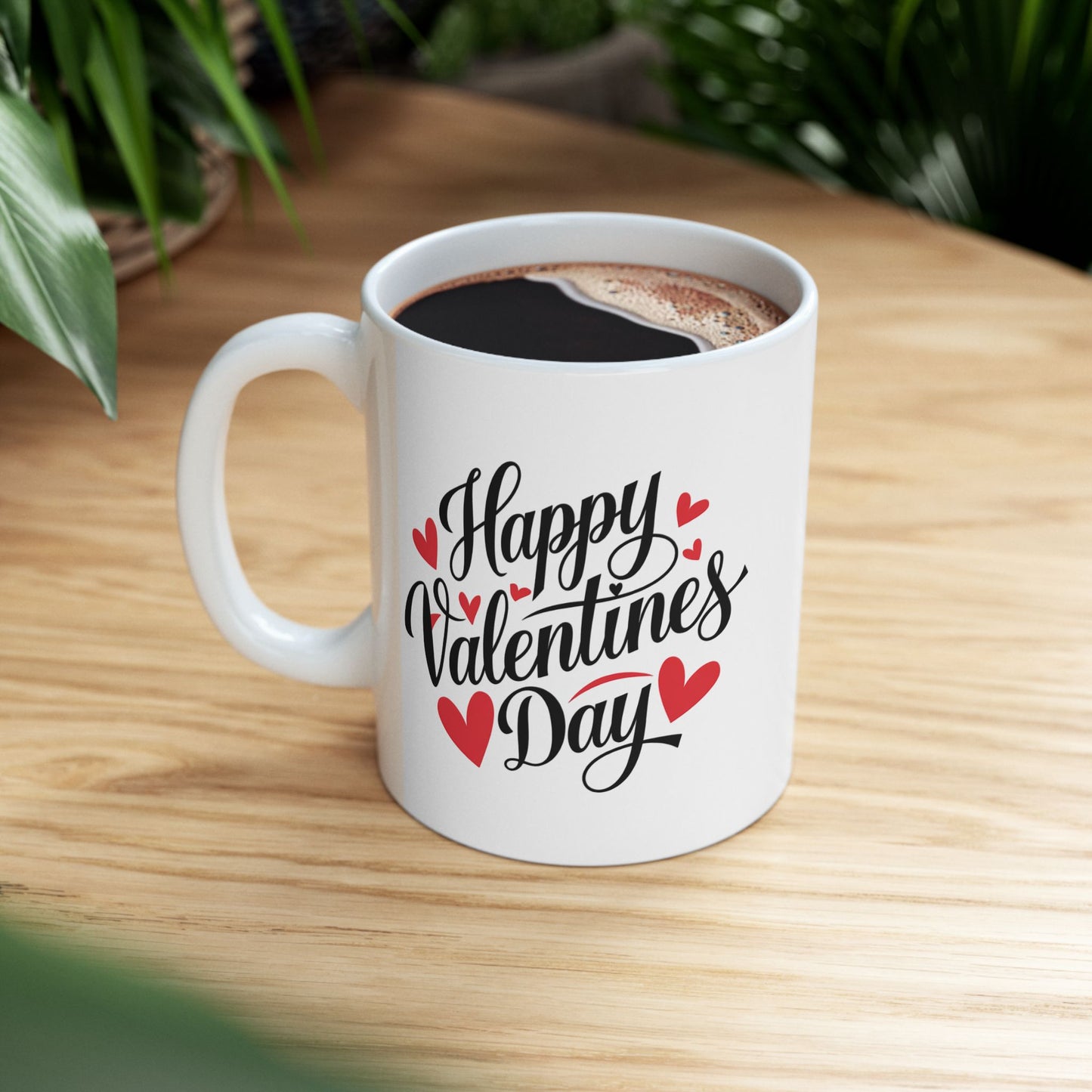 Valentine's Day Mug - Happy Calligraphy Text