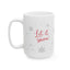 Christmas Mug - Let it Snow Red Text Snowman