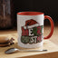 Christmas Mug - Merry Christmas Red Green & White Graffiti Hat