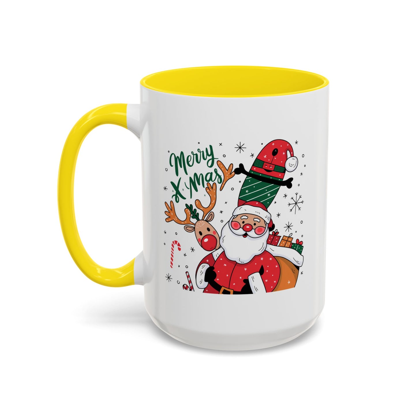 Christmas Mug - Merry Xmas Santa Reindeer
