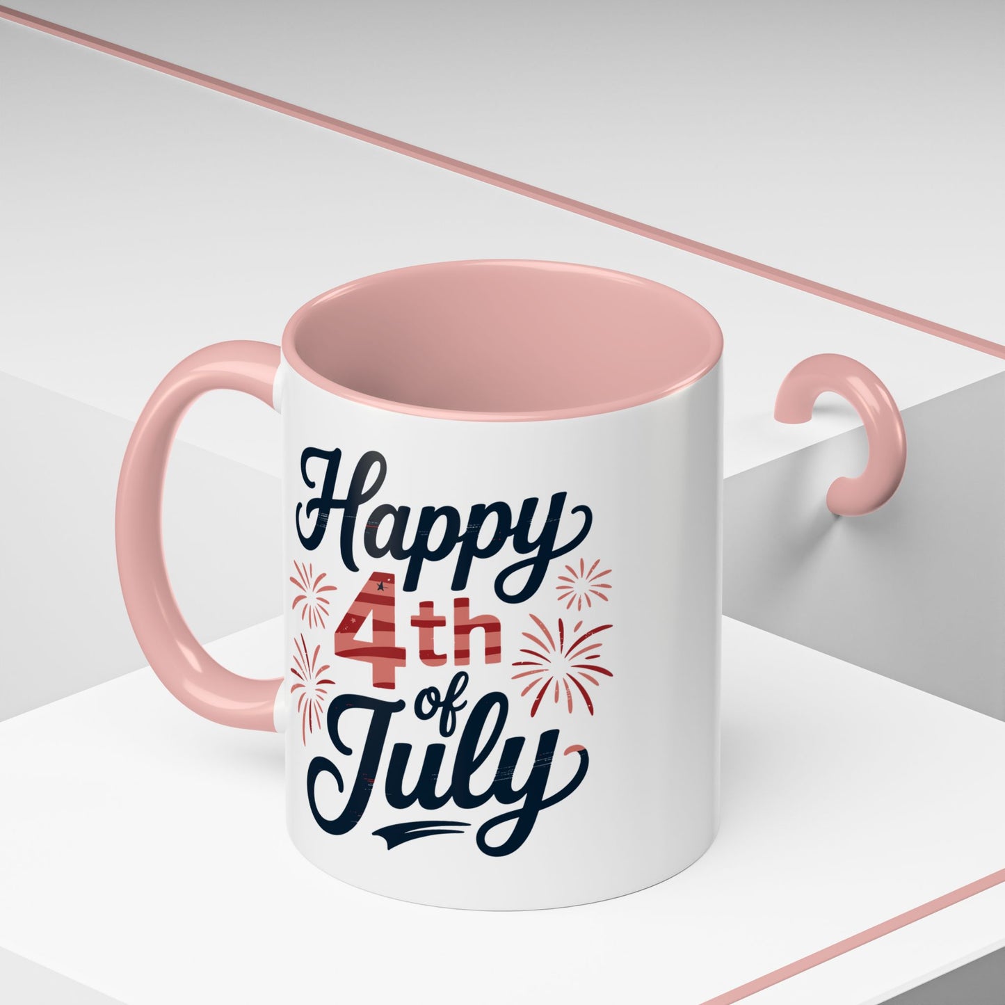 4th of July Mug - Happy 4th of July Fireworks