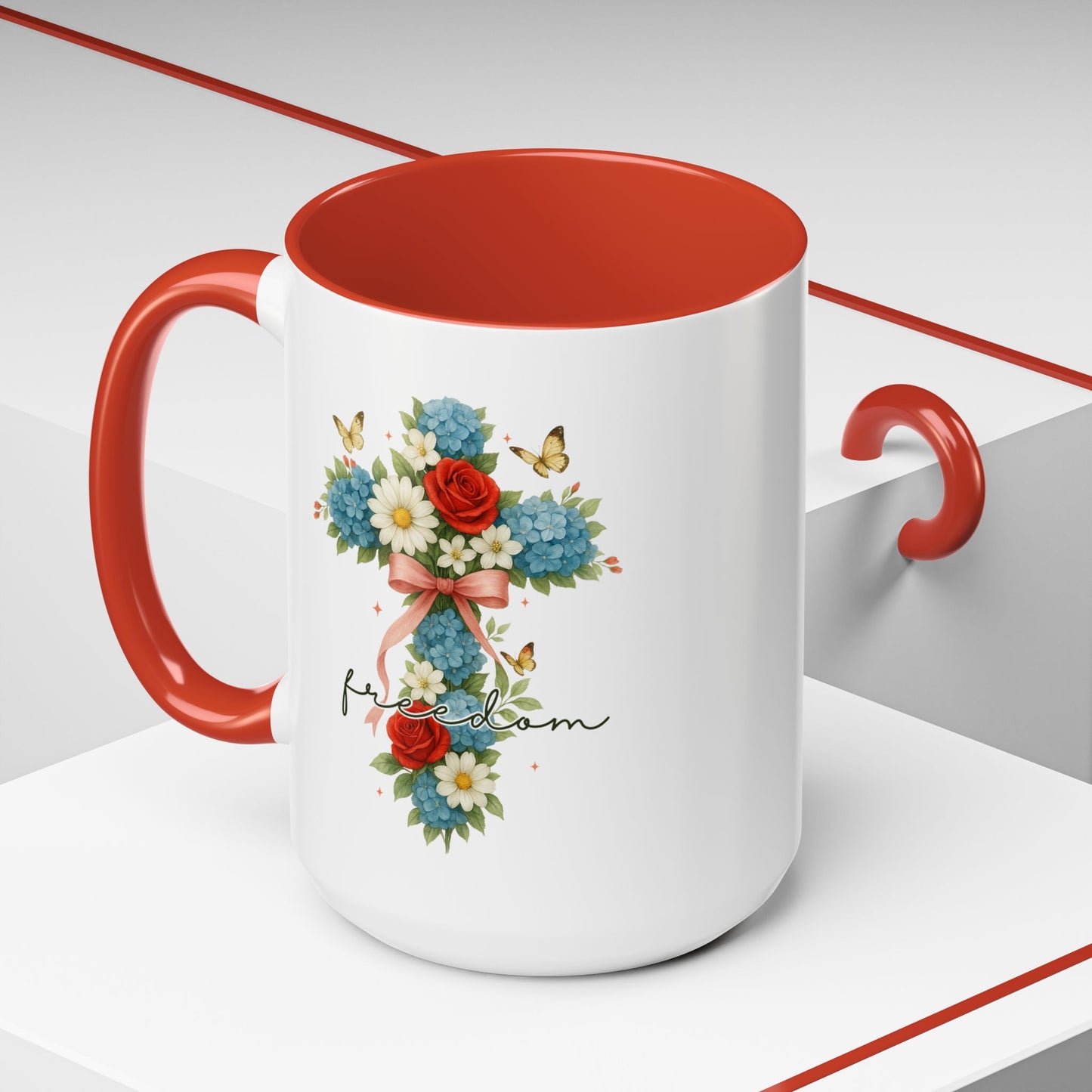 4th of July Mug - Freedom Cross