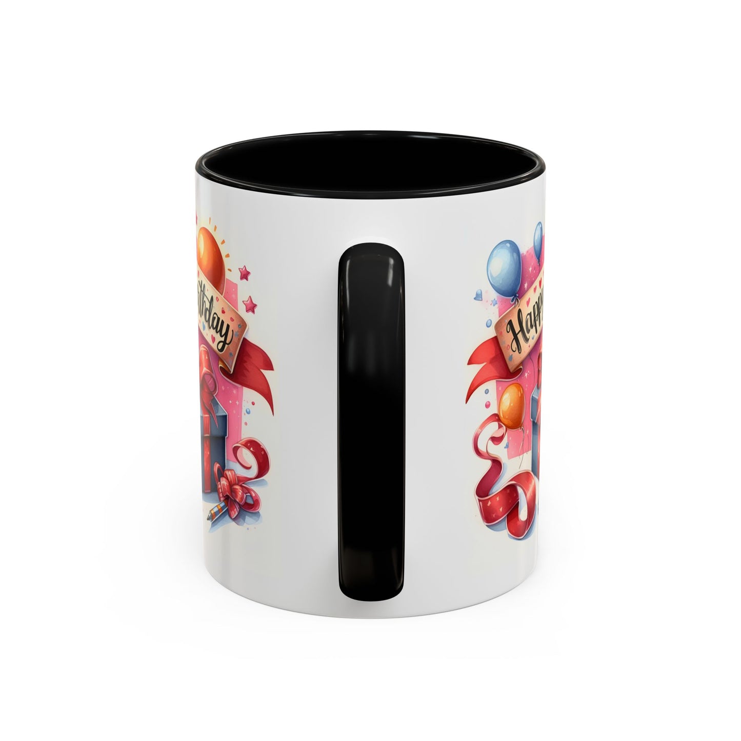 Birthday Mug - Present Pen Balloons